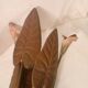 Paire vases  coupes verre souffle & monture fer forge "arum" vintage