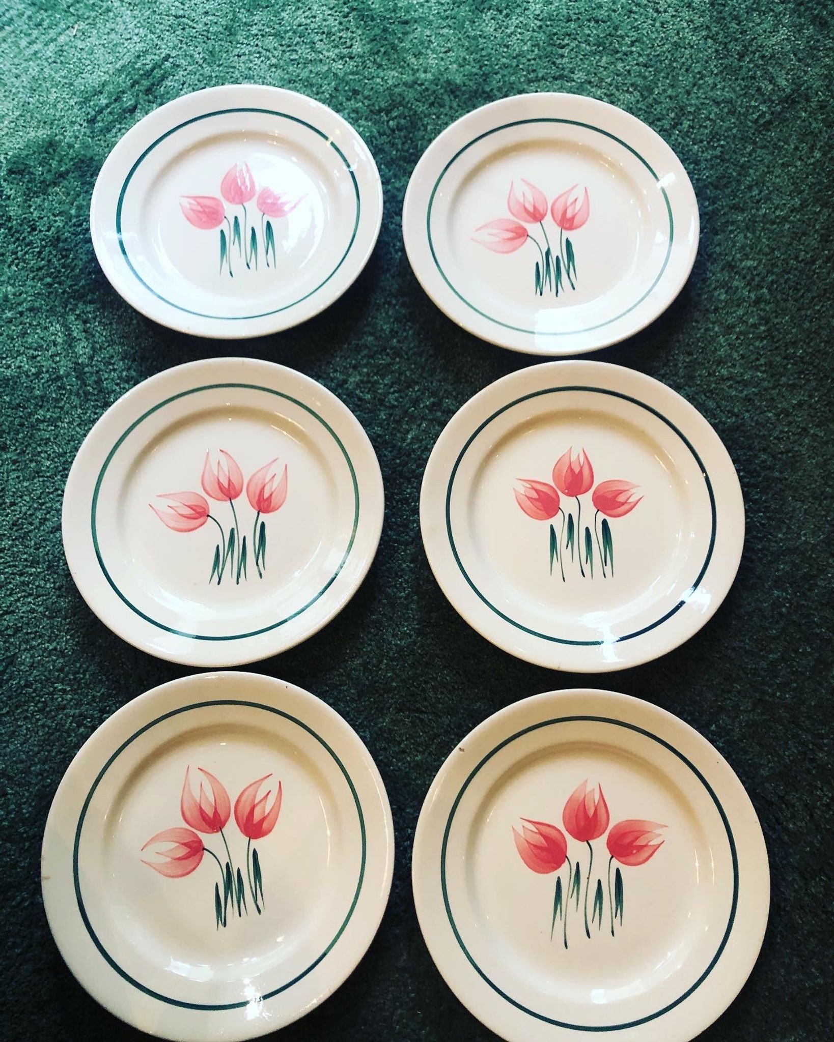 6 assiettes Faiencerie Nouvelle Givors