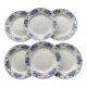 6 HBC Choisy le Roi earthenware dinner plates. Georgette model