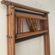 Paravent vintage des années 60 en bois et rotin