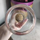 Cylindrical glass vase