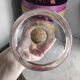 Cylindrical glass vase