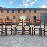 Set of 6 elm chairs