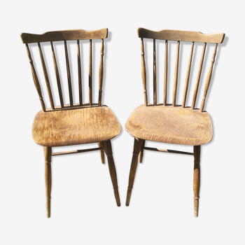 Paire de chaises de bistrot Thonet