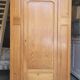 Parisian wardrobe in vintage pine old manufacture 1950