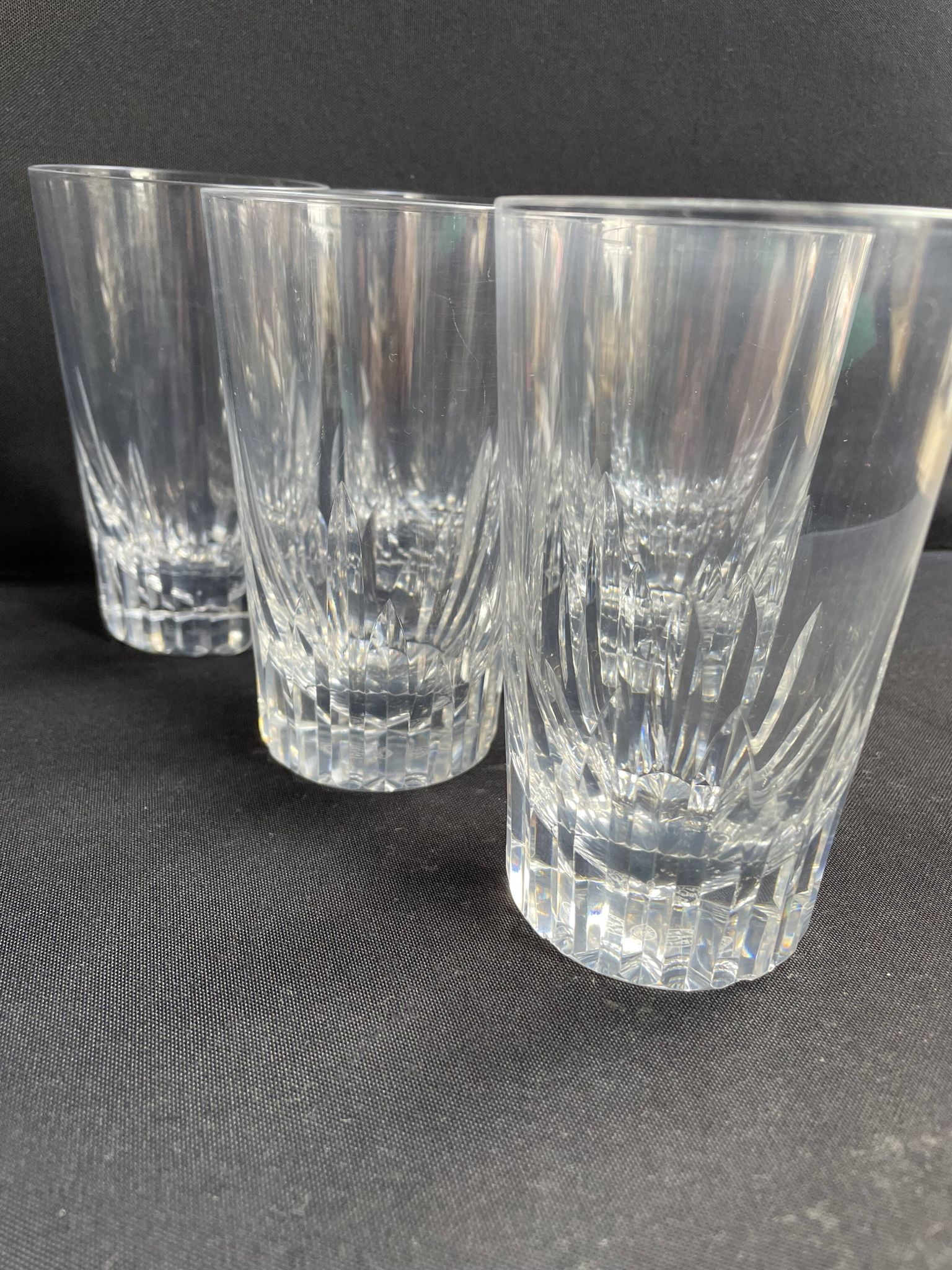 6 Baccarat wine goblets Spear service