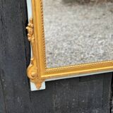 Large Louis XVI Mirror in Carved and Gilded Wood, France, 18th Century