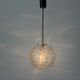Hanging lamp in hand-blown white glass by Doria Leuchten, 1960s Germany