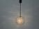 Hanging lamp in hand-blown white glass by Doria Leuchten, 1960s Germany