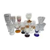 17 ex liquor crystal glass set