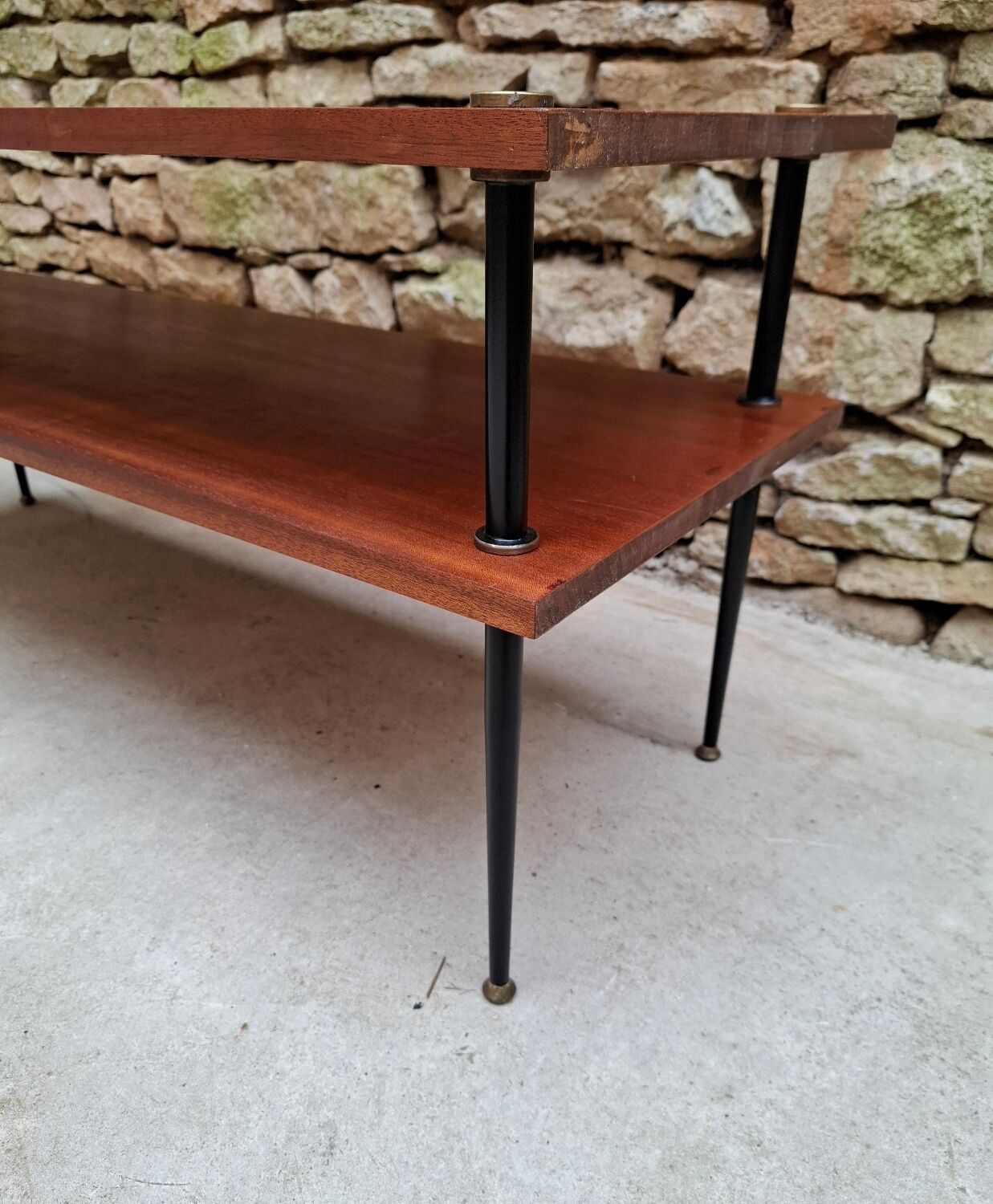 Coffee table with two tiers