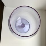 Lilac blown glass vase 70s