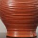 Vase art déco en céramique terra cotta signée, made in France 30s