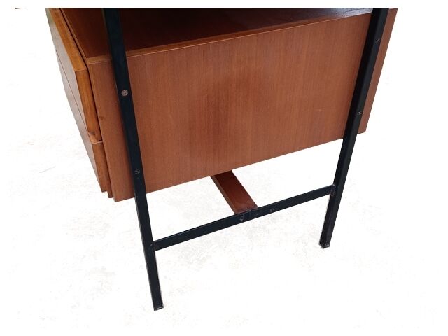 Modernist office design 60s - wood and metal