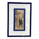 Engraving of a woman and a child signed Latour