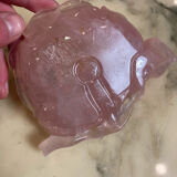 Empty pocket in rose quartz