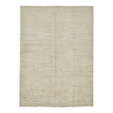 Handwoven Tribal One of a Kind 175 cm x 236 cm Beige Wool Carpet