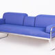 Blue bauhaus sofa - 1930s czechia