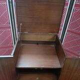 English style sideboard in mahogany veneer with liftable top