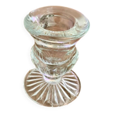 Pressed molded glass candle holder