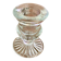 Pressed molded glass candle holder