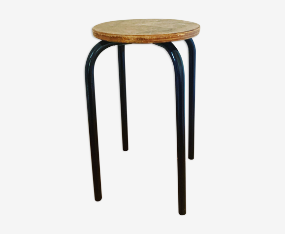 Tabouret pied tubulaire métal
