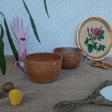 Two Montgolfier sandstone cups France
