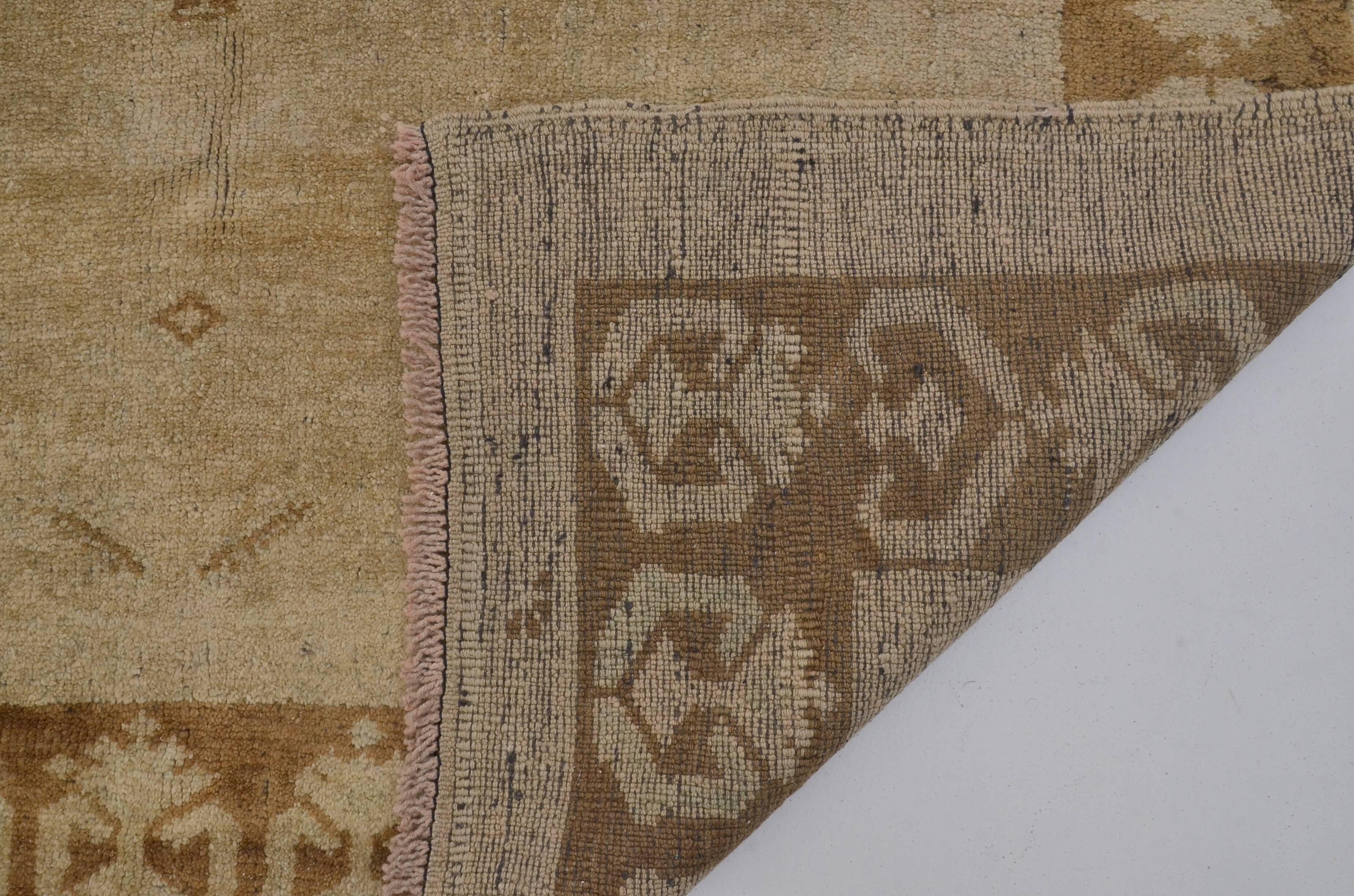 Tapis Oushak orange et marron sku A48