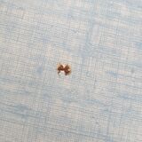 2 sky blue Formica chairs