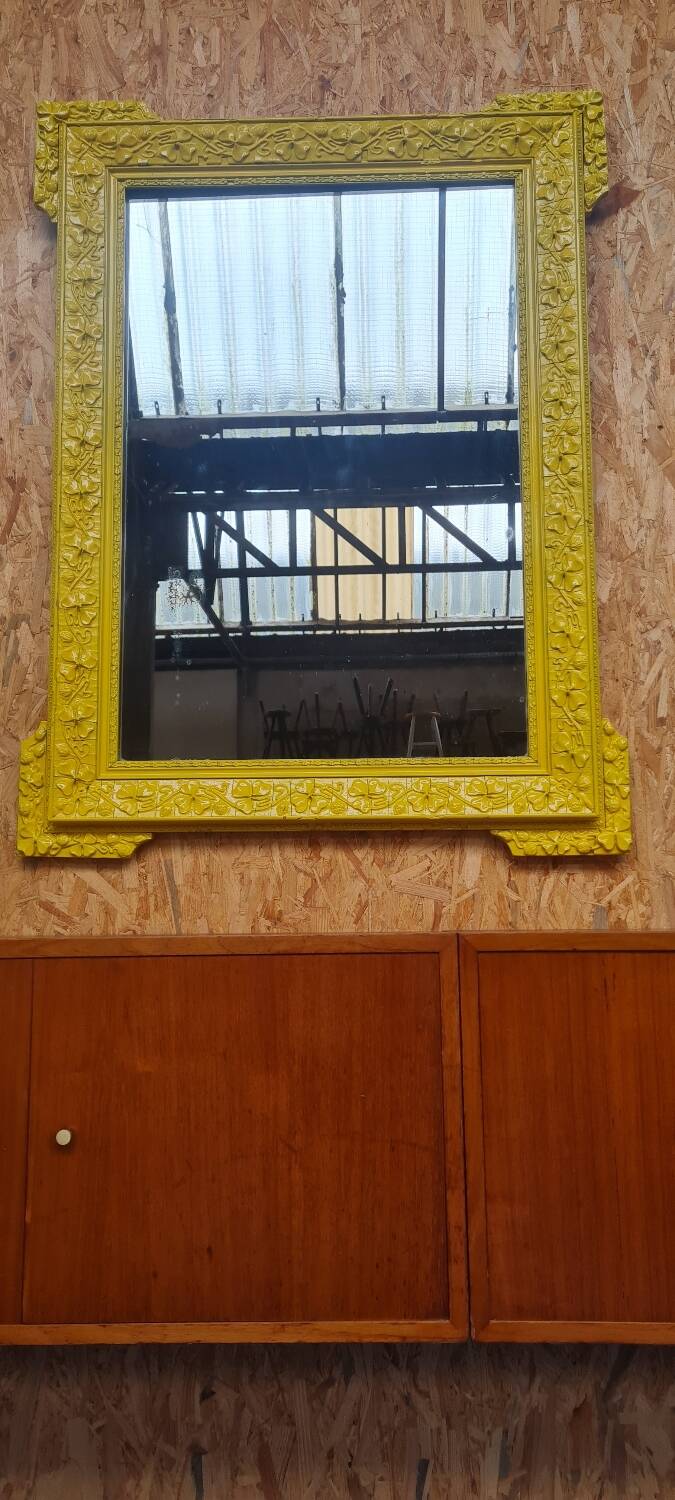 Wood and plaster mirror 1950