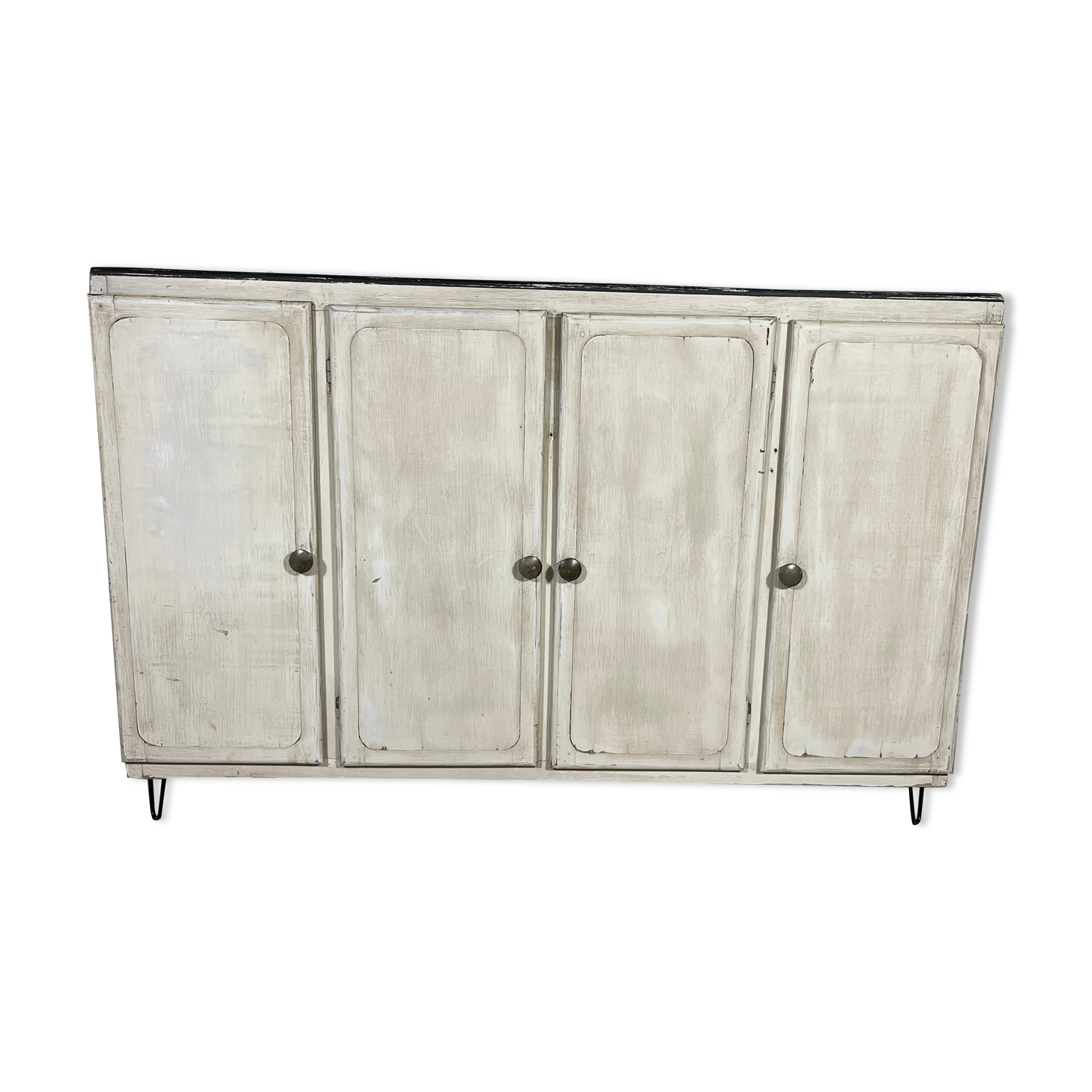Patinated sideboard 4 doors