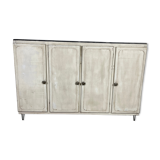 Patinated sideboard 4 doors