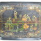 Napoleon III boiled cardboard tray old boiled cardboard tray