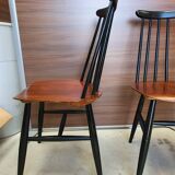 Two-tone Scandinavian chairs 50s, 60s