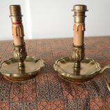 2 basement/bedside lamps in bronze