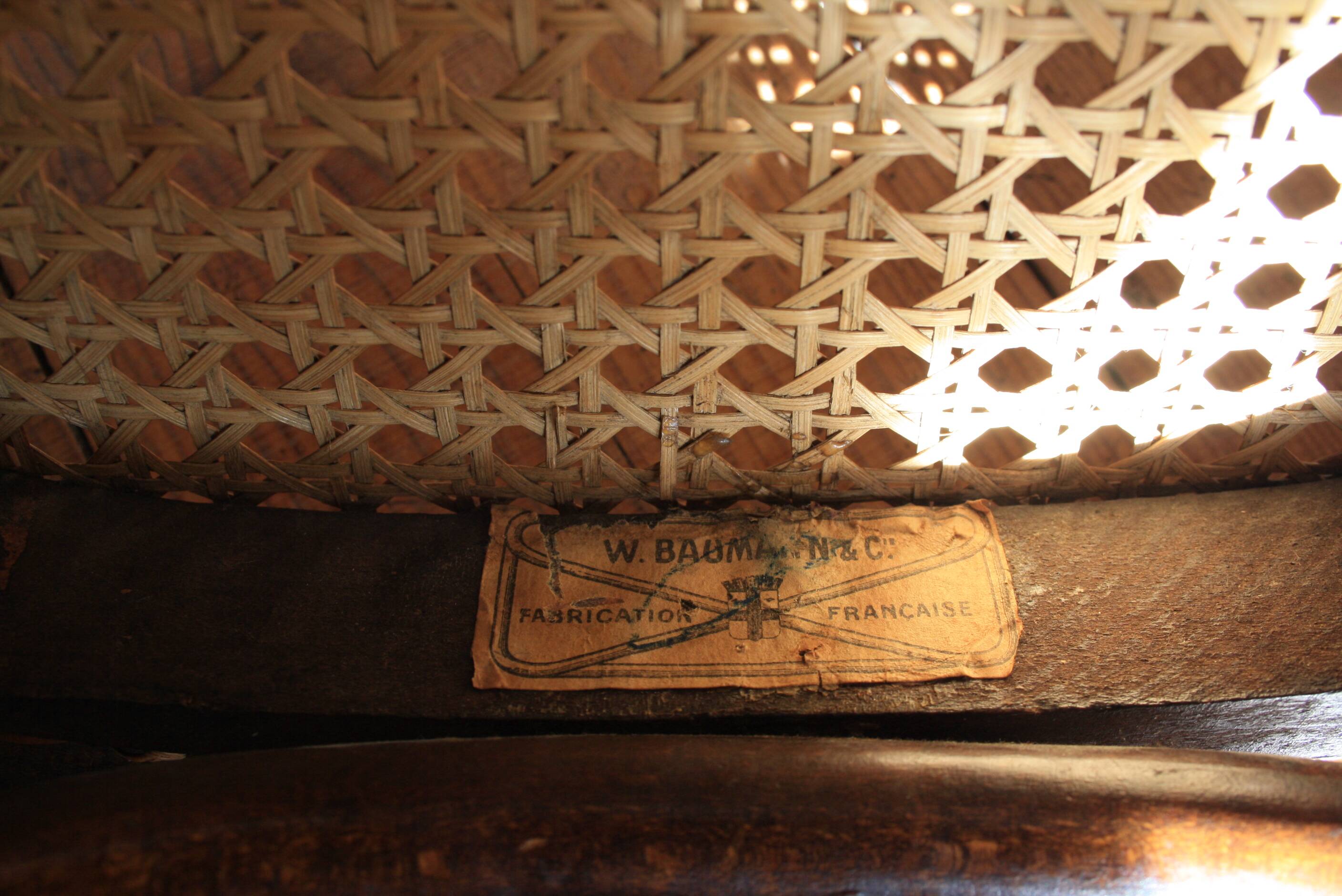 Baumann cannage bistro chair