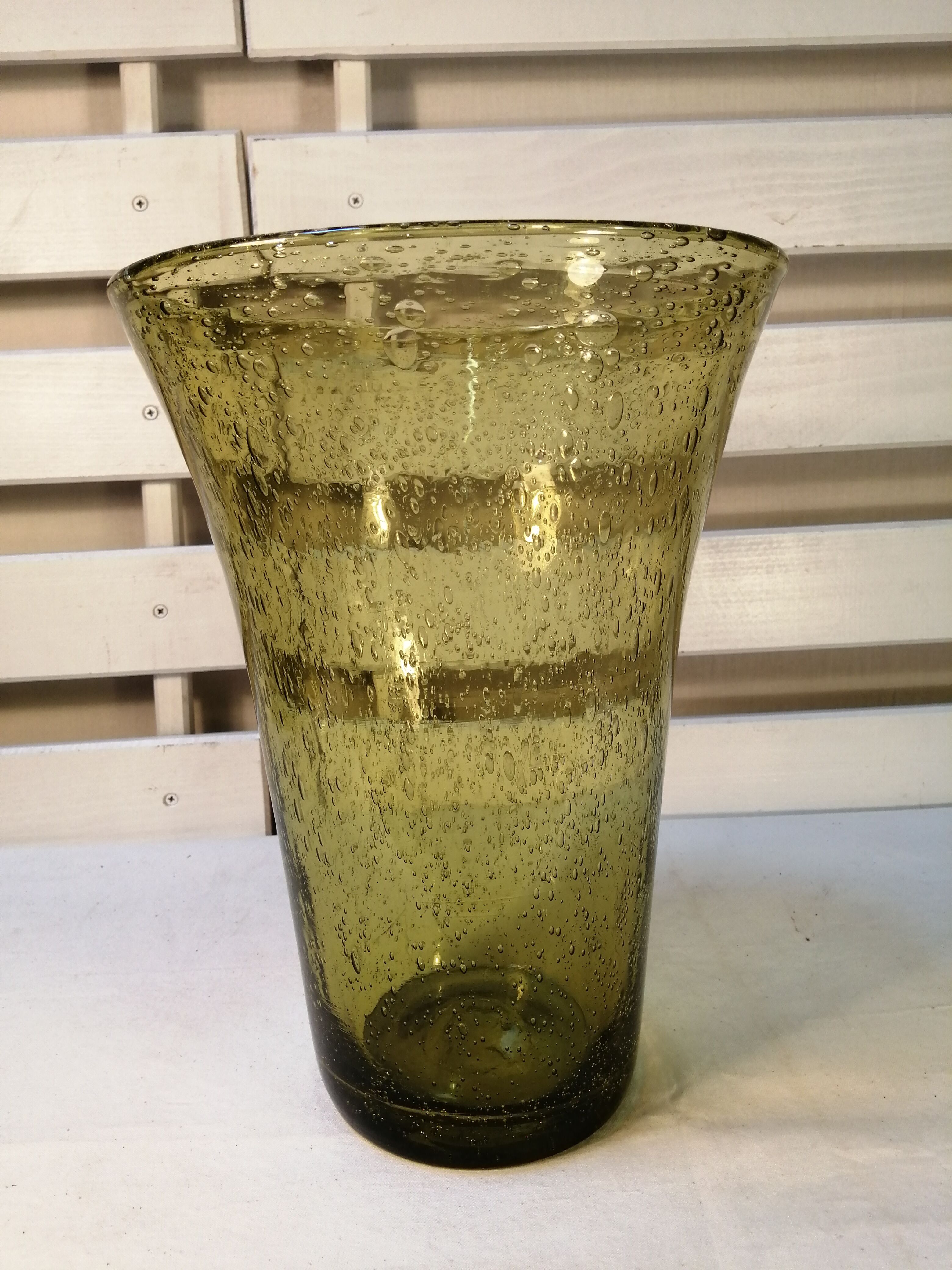 Blown glass vase - Biot glassware