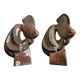 Set of two ceramic fish sculptures, 1960s