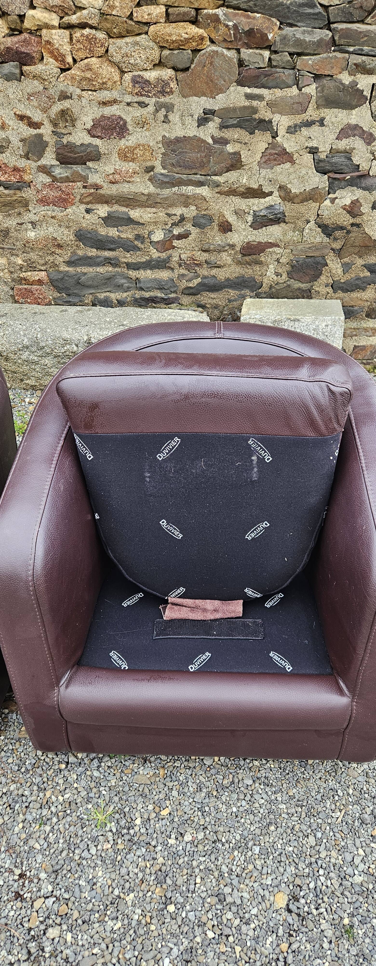 Duvivier toad armchairs