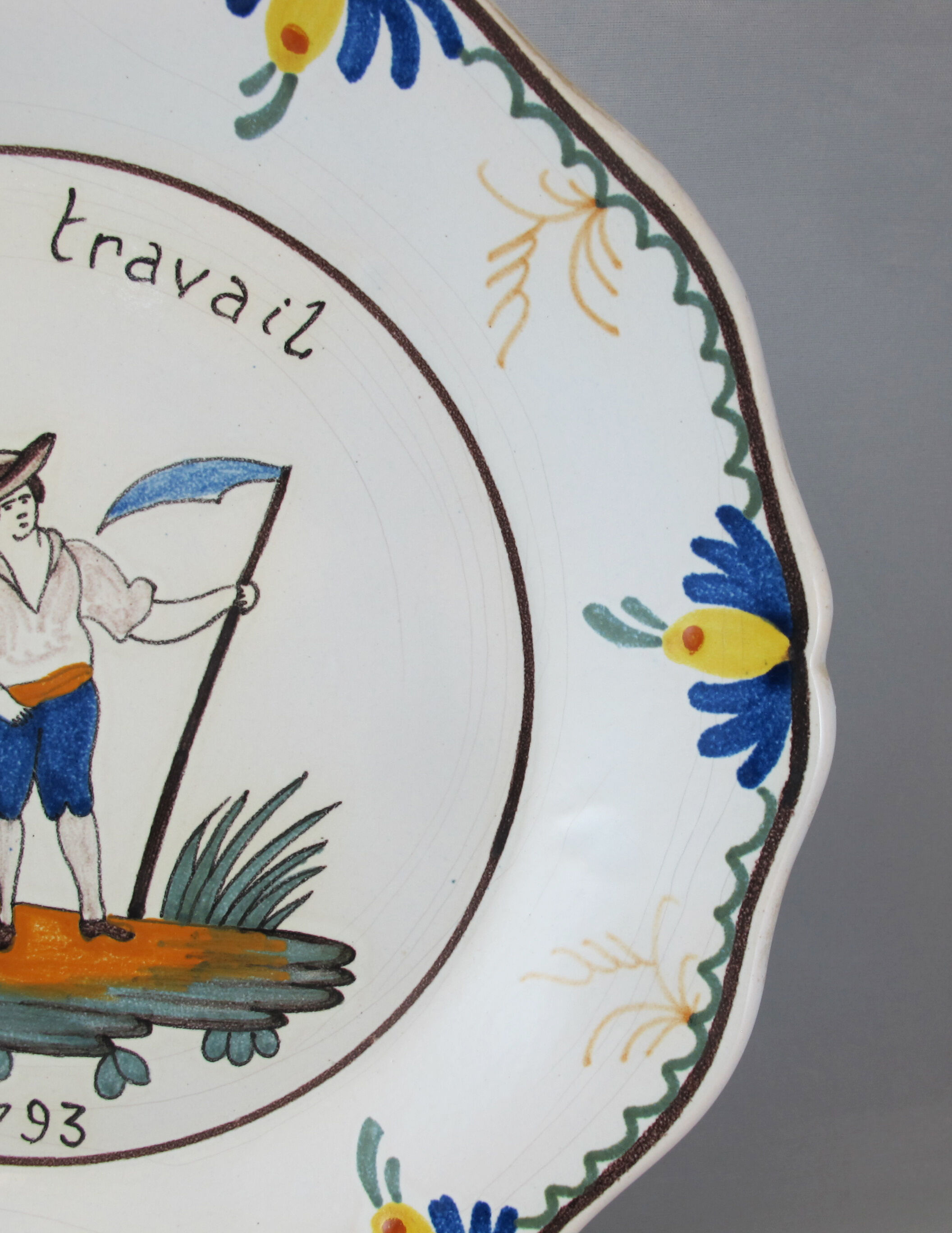 Earthenware plate nevers n°2