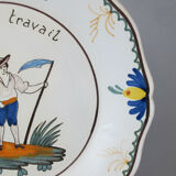 Earthenware plate nevers n°2