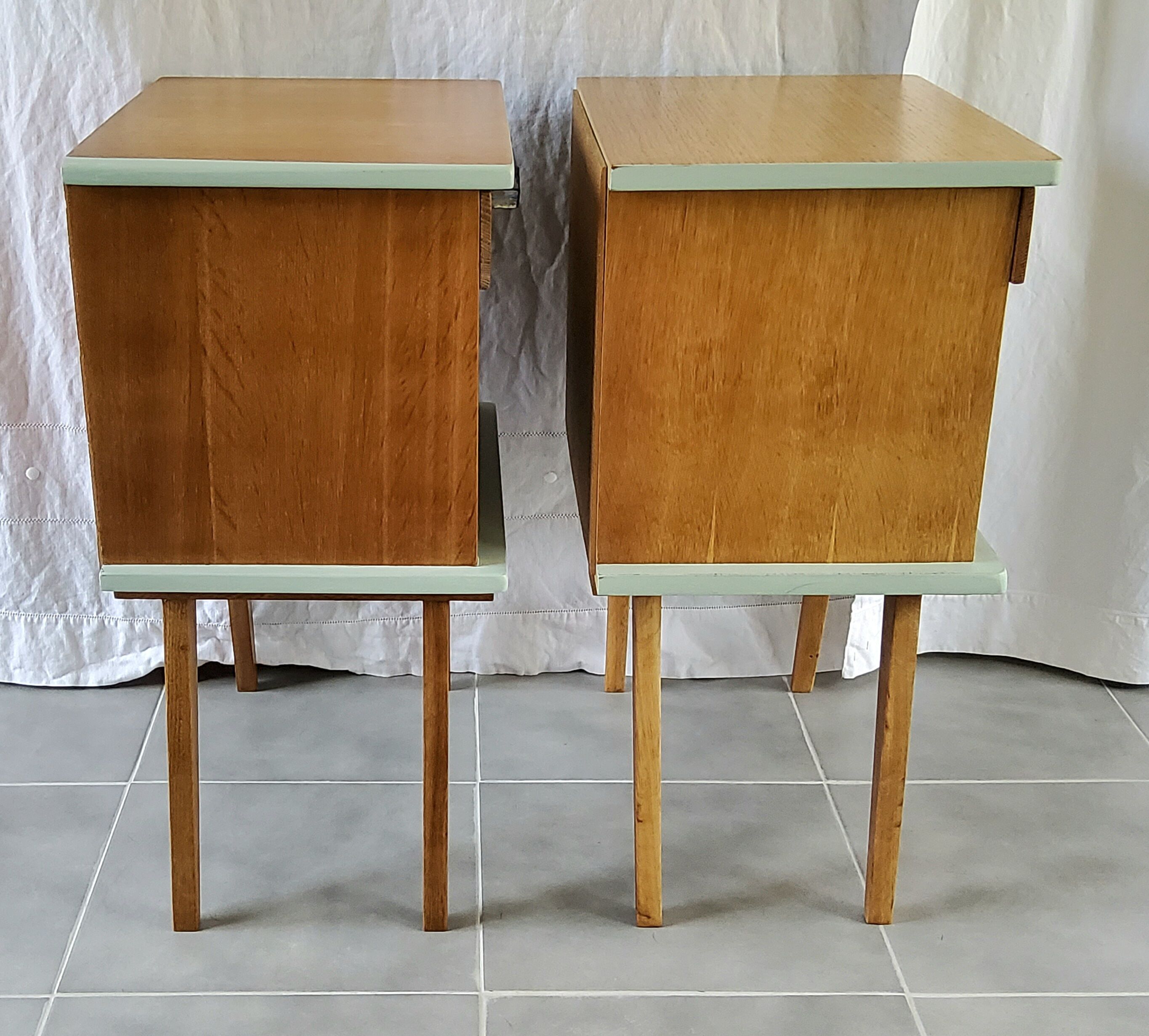 Pair of bedside tables 50s