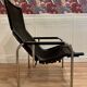 Paire de fauteuils relax inclinable cuir noir design "Hans Eichenberger" 19