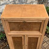 Parisian art deco sideboard in raw oak 1930