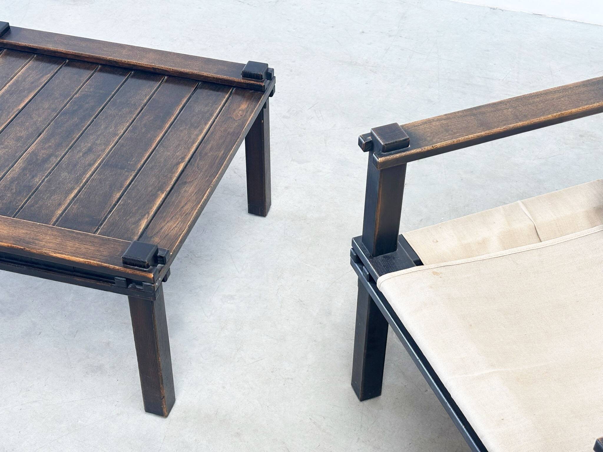 Fauteuil et table basse Safari de Gerd Lange pour Bofinger