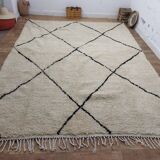 Azilal Berber rug in handmade wool 335 X 250 CM