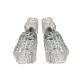 70s Faceted Crystal Pair of Sconces by Targetti Sankey