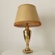 Art deco living room lamp in golden brass from the 1950s