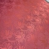 Paire de fauteuils cabriolets de style Louis XVI soie Rouge