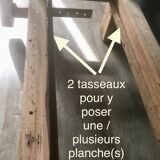 Antique workbench in light wood